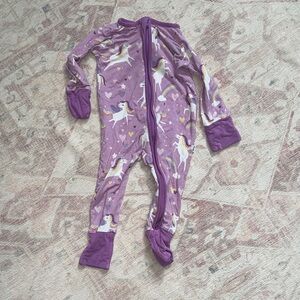 Little Sleepies Purple Unicorn Zippie